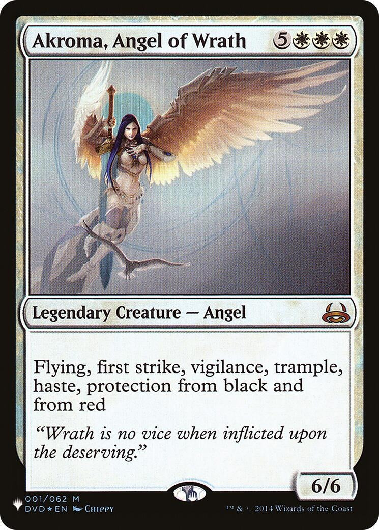 Akroma, Angel of Wrath (001/062) (The List Reprints)
