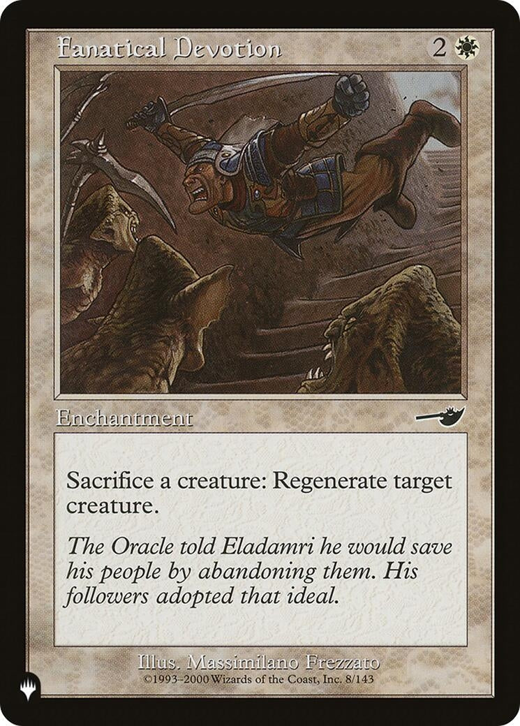 Fanatical Devotion (8/143) (The List Reprints)