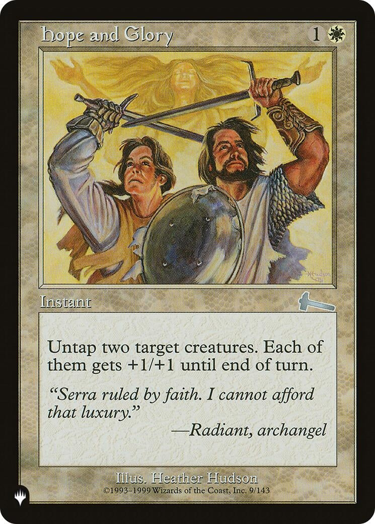 Hope and Glory (9/143) (The List Reprints)