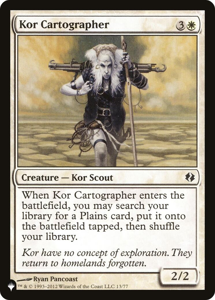 Kor Cartographer (13/77) (The List Reprints)