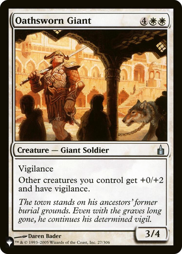 Image for Oathsworn Giant (27/306) (The List Reprints) - Magic: The Gathering