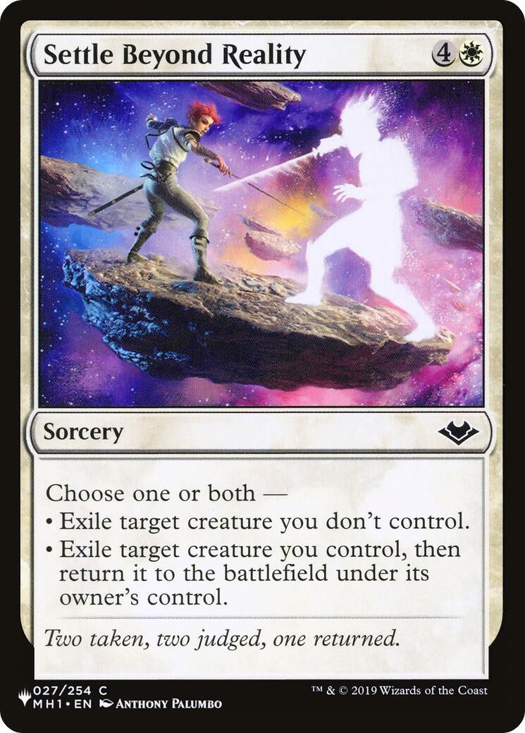 Settle Beyond Reality (027/254) (The List Reprints)