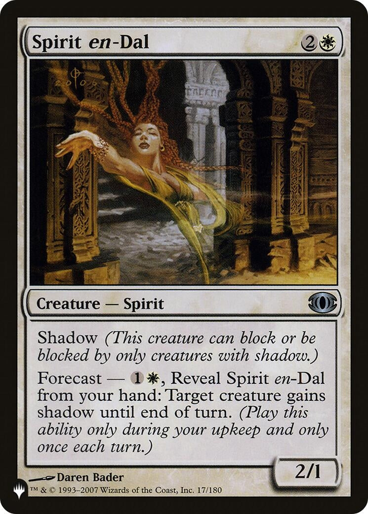 Spirit en-Dal (17/180) (The List Reprints)