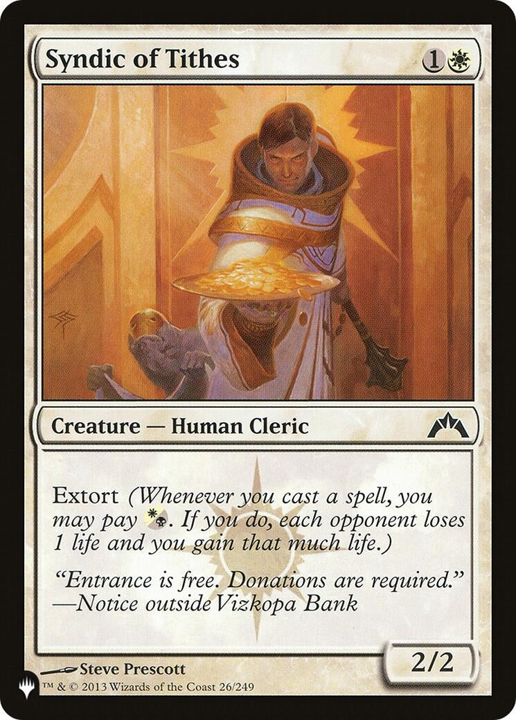 Image for Syndic of Tithes (26/249) (The List Reprints) - Magic: The Gathering
