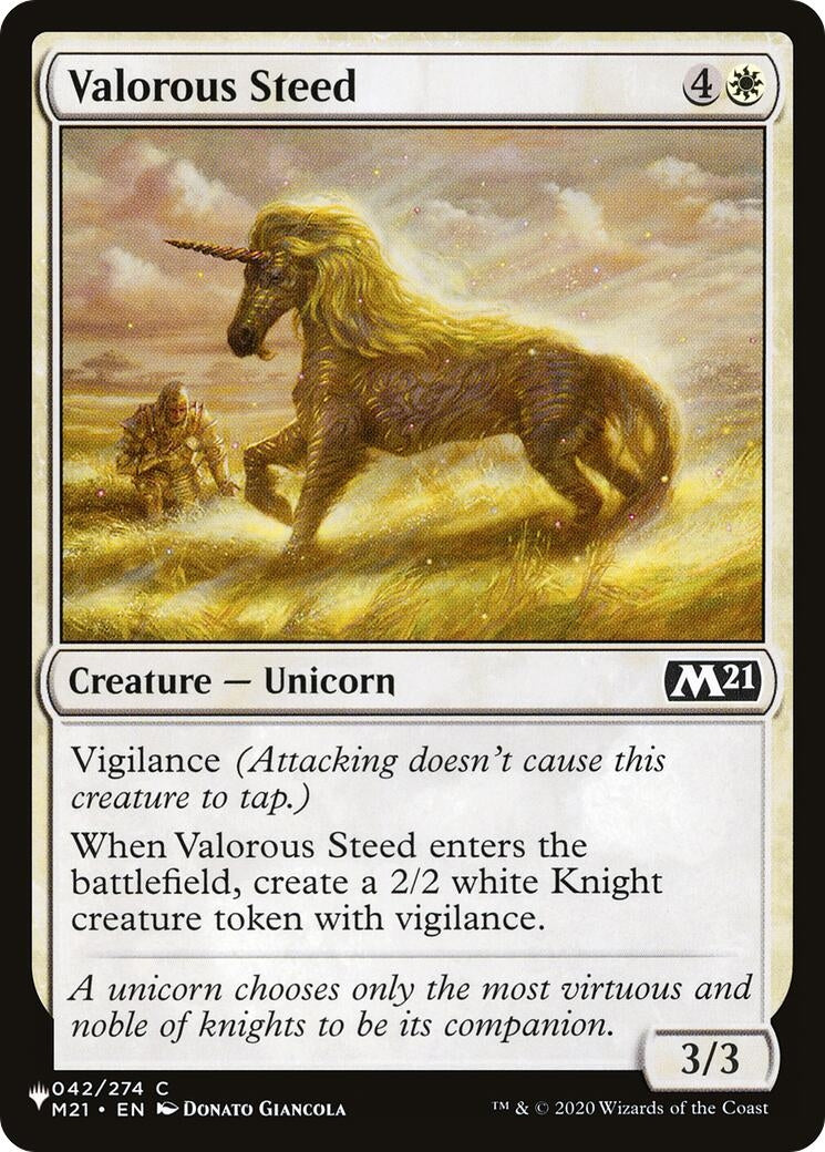 Image for Valorous Steed (042/274) - Magic: The Gathering