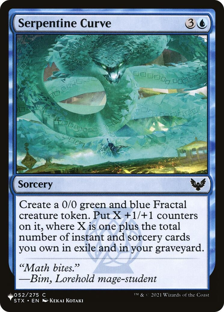 Serpentine Curve (052/275) (The List Reprints)