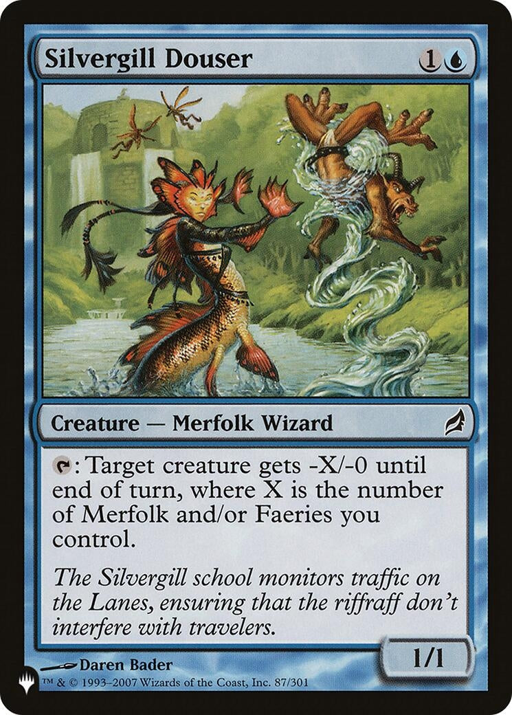 Silvergill Douser (87/301) (The List Reprints)