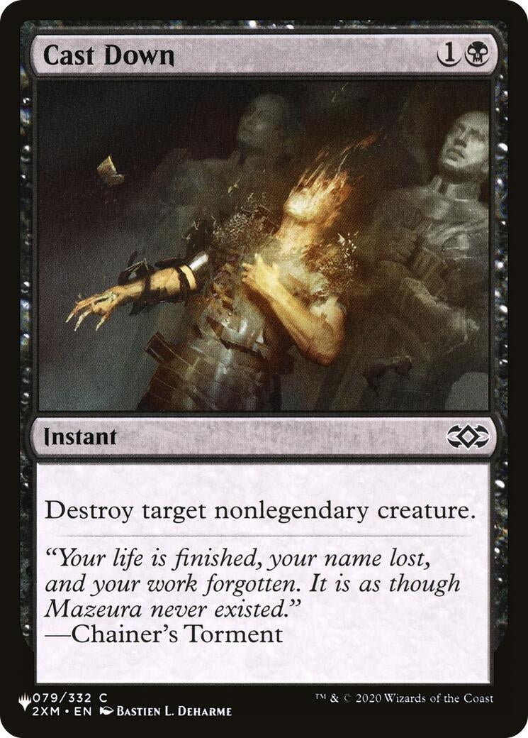 Cast Down (2XM) (079/332) (The List Reprints)