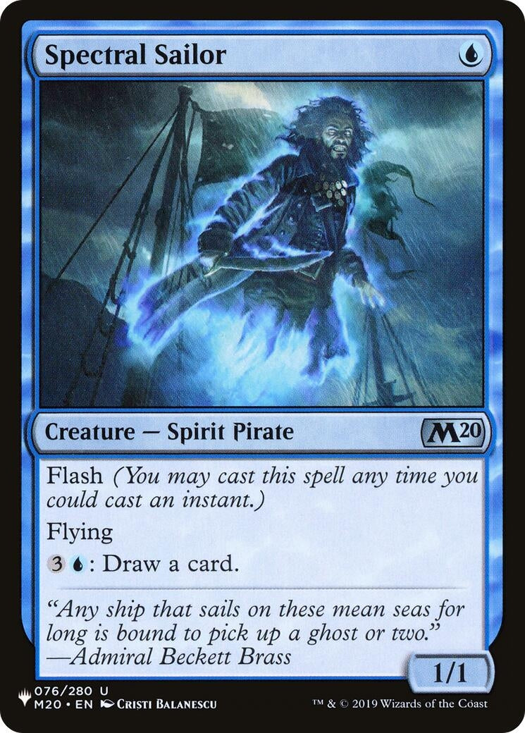 Spectral Sailor (076/280) (The List Reprints)