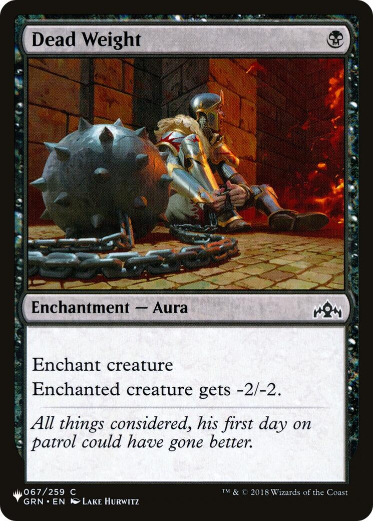 Dead Weight (067/259) (The List Reprints)