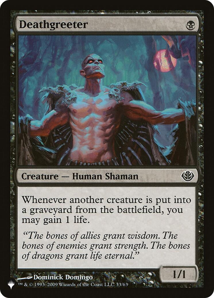 Deathgreeter (33/63) (The List Reprints)