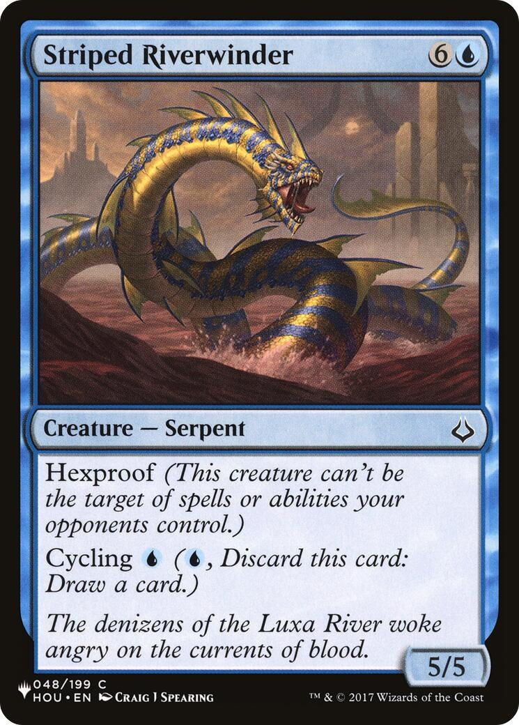 Image for Striped Riverwinder (048/199) (The List Reprints) - Magic: The Gathering
