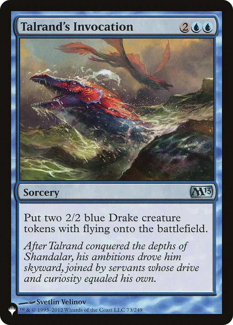 Talrand's Invocation (73/249) (The List Reprints)