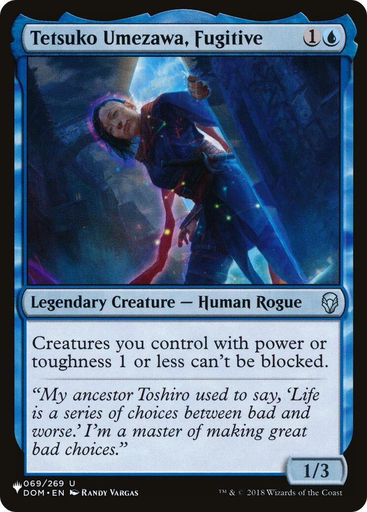 Tetsuko Umezawa, Fugitive (DOM) (069/269) (The List Reprints)