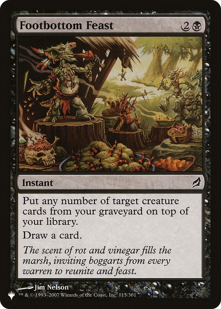 Footbottom Feast (115/301) (The List Reprints)