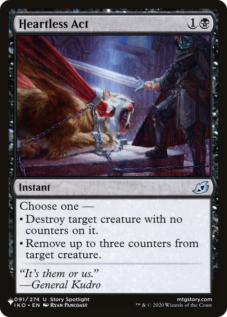 Heartless Act (091/274) (The List Reprints)