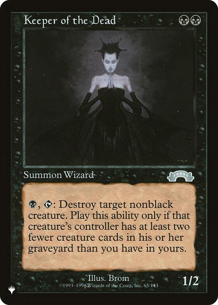 Keeper of the Dead (65/143) (The List Reprints)