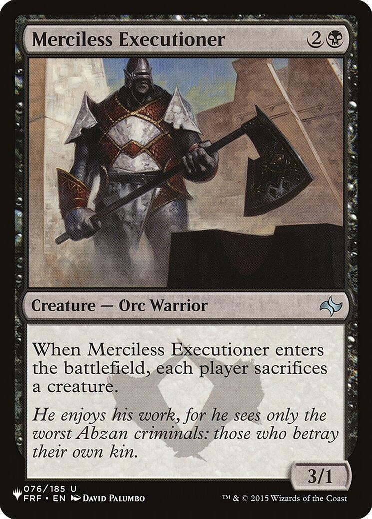 Merciless Executioner (076/185) (The List Reprints)
