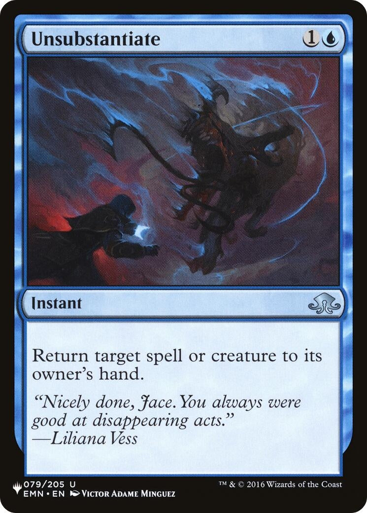 Image for Unsubstantiate (079/205) - Magic: The Gathering