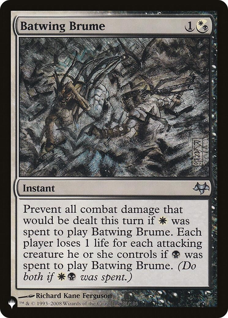 Batwing Brume (81/180) (The List Reprints)