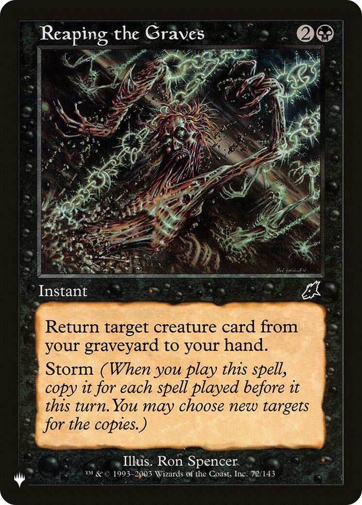 Reaping the Graves (72/143) (The List Reprints)