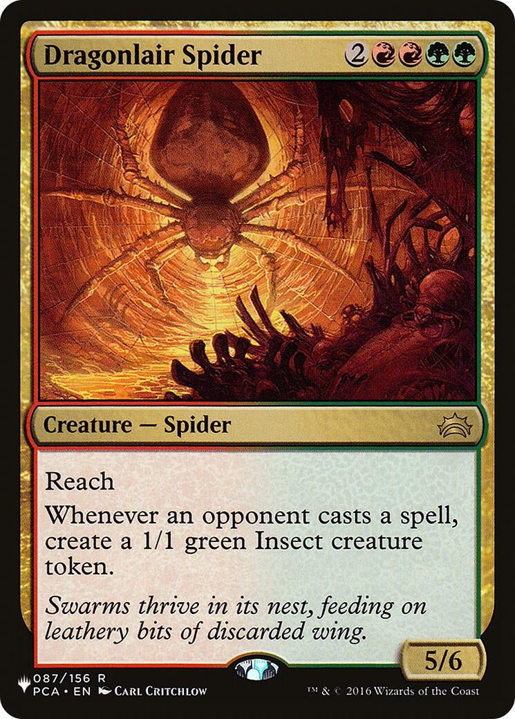 Dragonlair Spider (087/156) (The List Reprints)