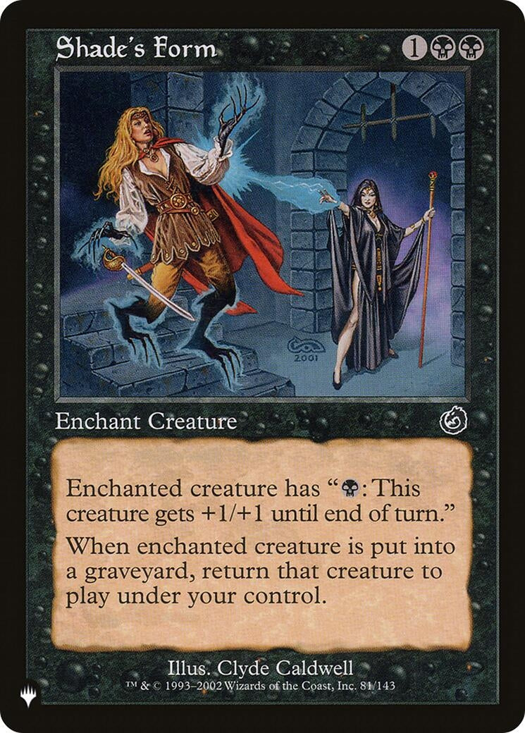 Shade's Form (81/143) (The List Reprints)