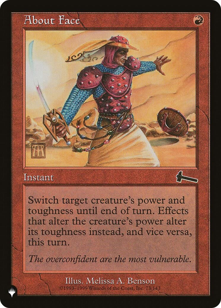 About Face (73/143) (The List Reprints)