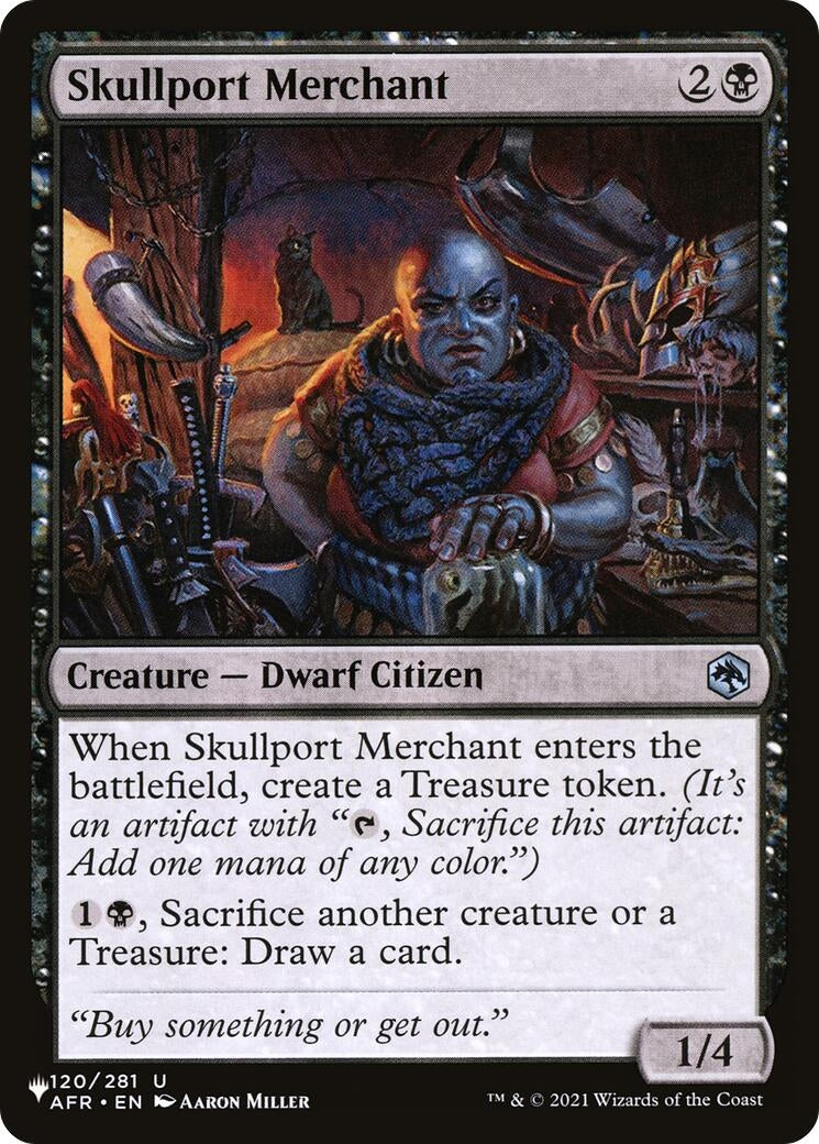 Image for Skullport Merchant (120/281) (The List Reprints) - Magic: The Gathering