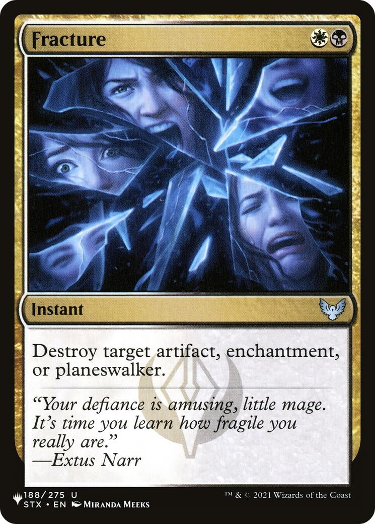 Fracture (188/275) (The List Reprints)