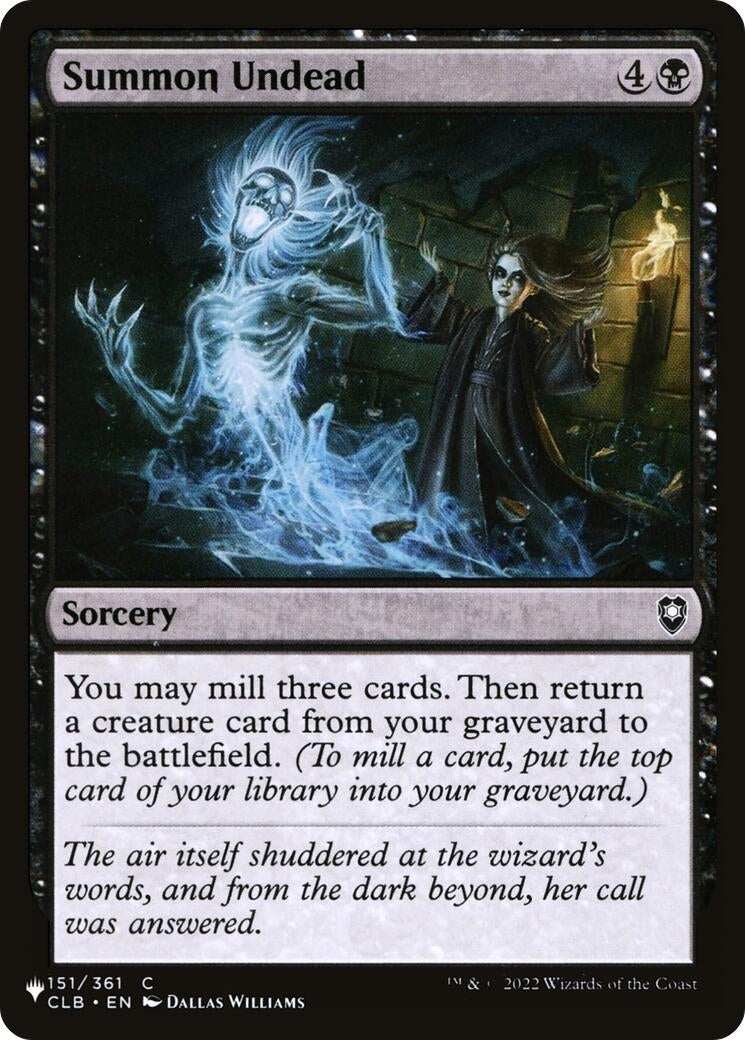 Summon Undead (151/361) (The List Reprints)