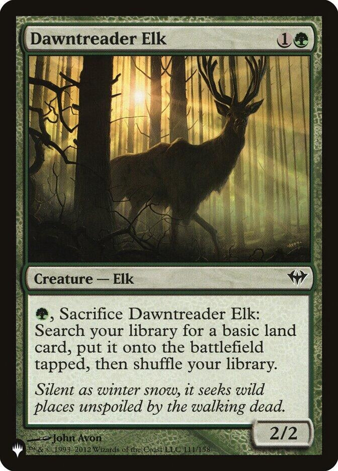Image for Dawntreader Elk (111/158) (The List Reprints) - Magic: The Gathering