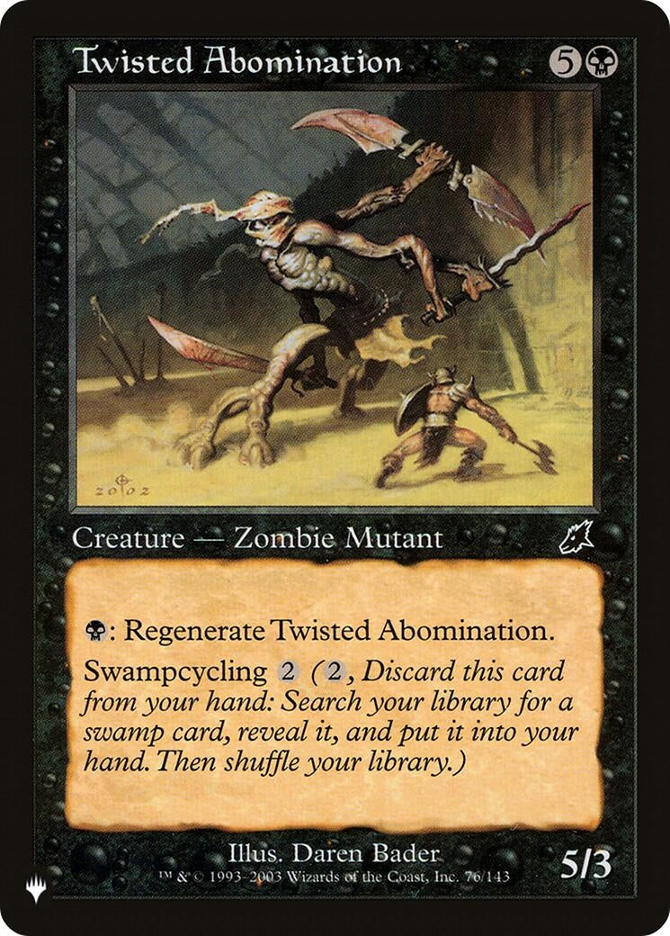 Image for Twisted Abomination (76/143) - Magic: The Gathering