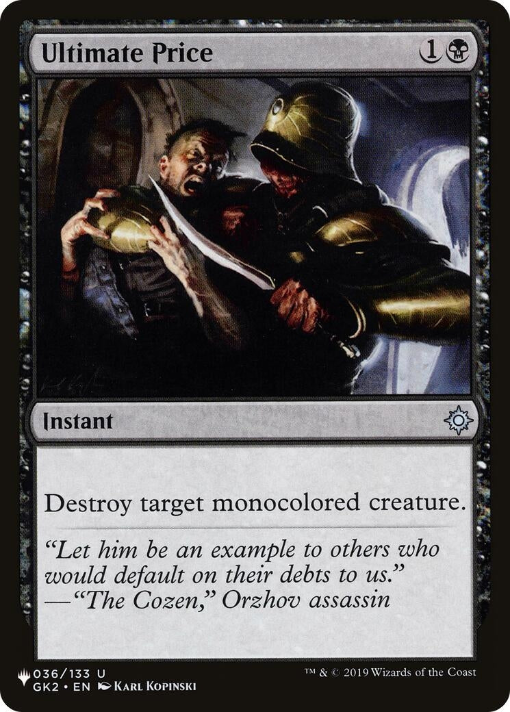 Image for Ultimate Price (036/133) - Magic: The Gathering