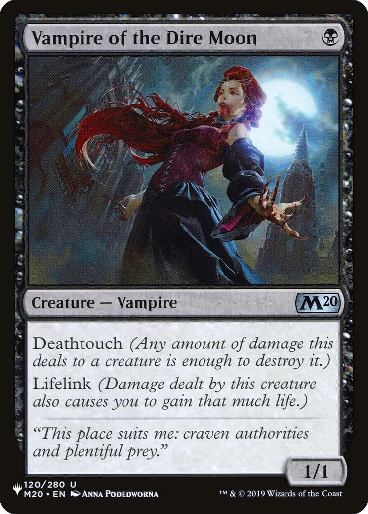Image for Vampire of the Dire Moon (120/280) - Magic: The Gathering
