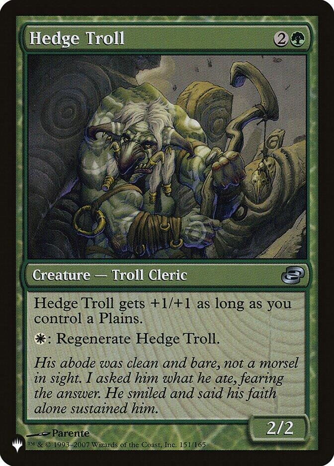 Hedge Troll (151/165) (The List Reprints)