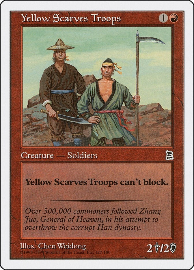 Image for Yellow Scarves Troops (127) - Magic: The Gathering