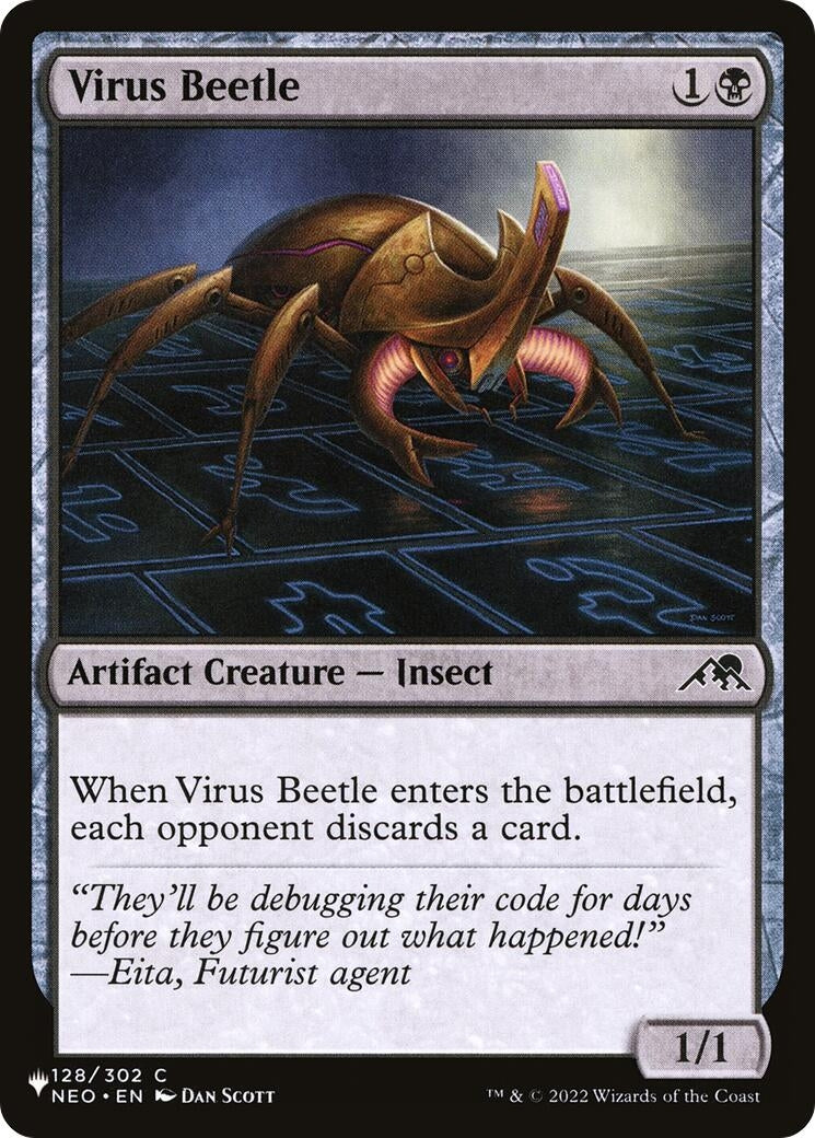 Image for Virus Beetle (128/302) - Magic: The Gathering