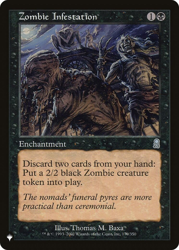 Image for Zombie Infestation (170/350) (The List Reprints) - Magic: The Gathering