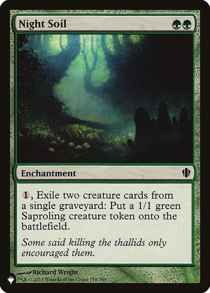 Image for Night Soil (158/356) (The List Reprints) - Magic: The Gathering