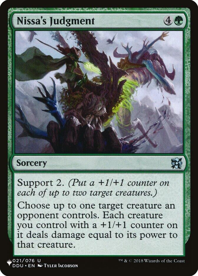 Image for Nissa's Judgment (021/076) (The List Reprints) - Magic: The Gathering