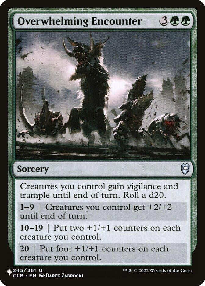 Overwhelming Encounter (245/361) (The List Reprints)