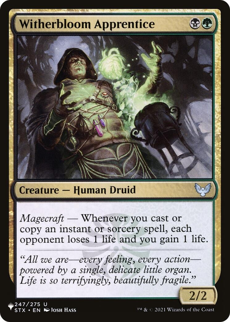 Witherbloom Apprentice (247/275) (The List Reprints)