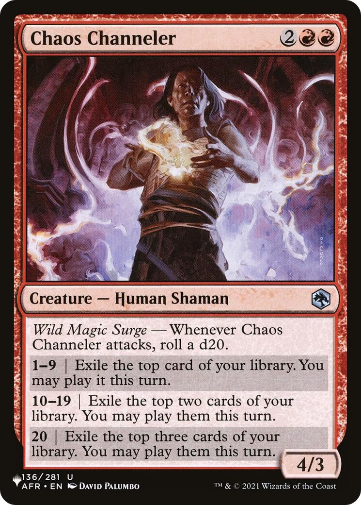 Chaos Channeler (136/281) (The List Reprints)