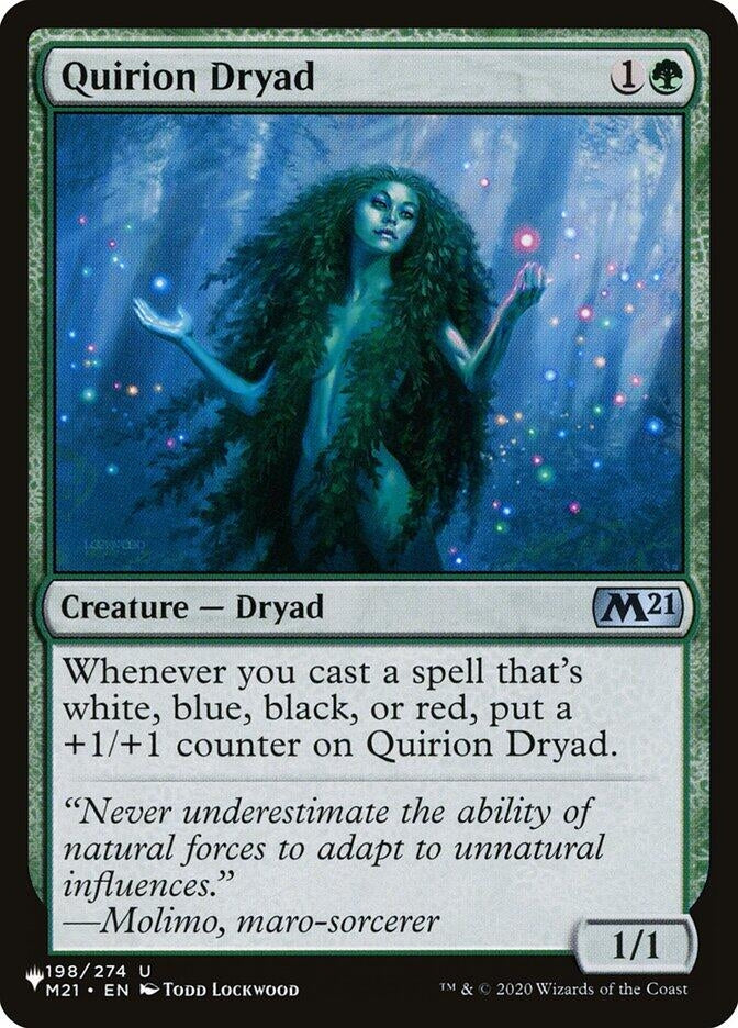 Image for Quirion Dryad (198/274) (The List Reprints) - Magic: The Gathering