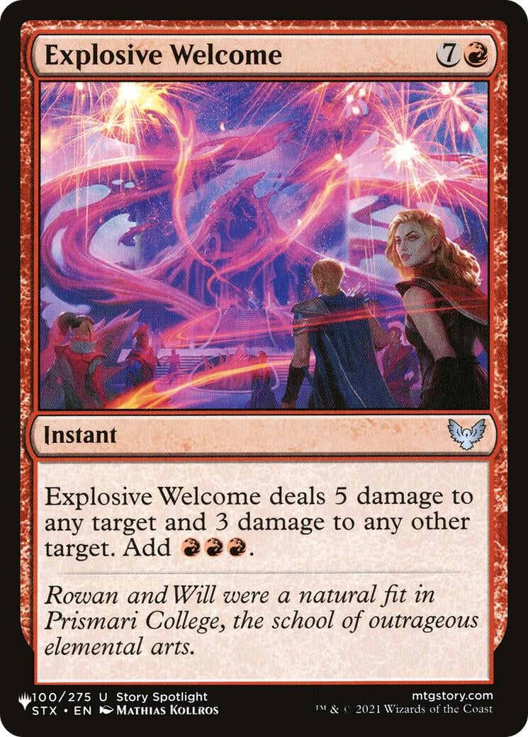 Image for Explosive Welcome (100/275) (The List Reprints) - Magic: The Gathering