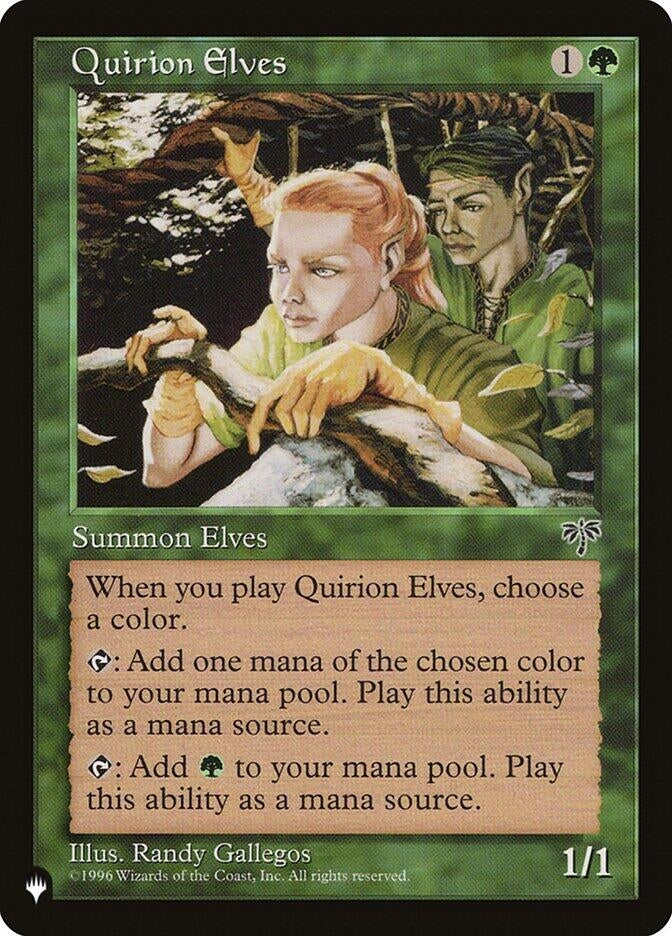 Quirion Elves (The List Reprints)