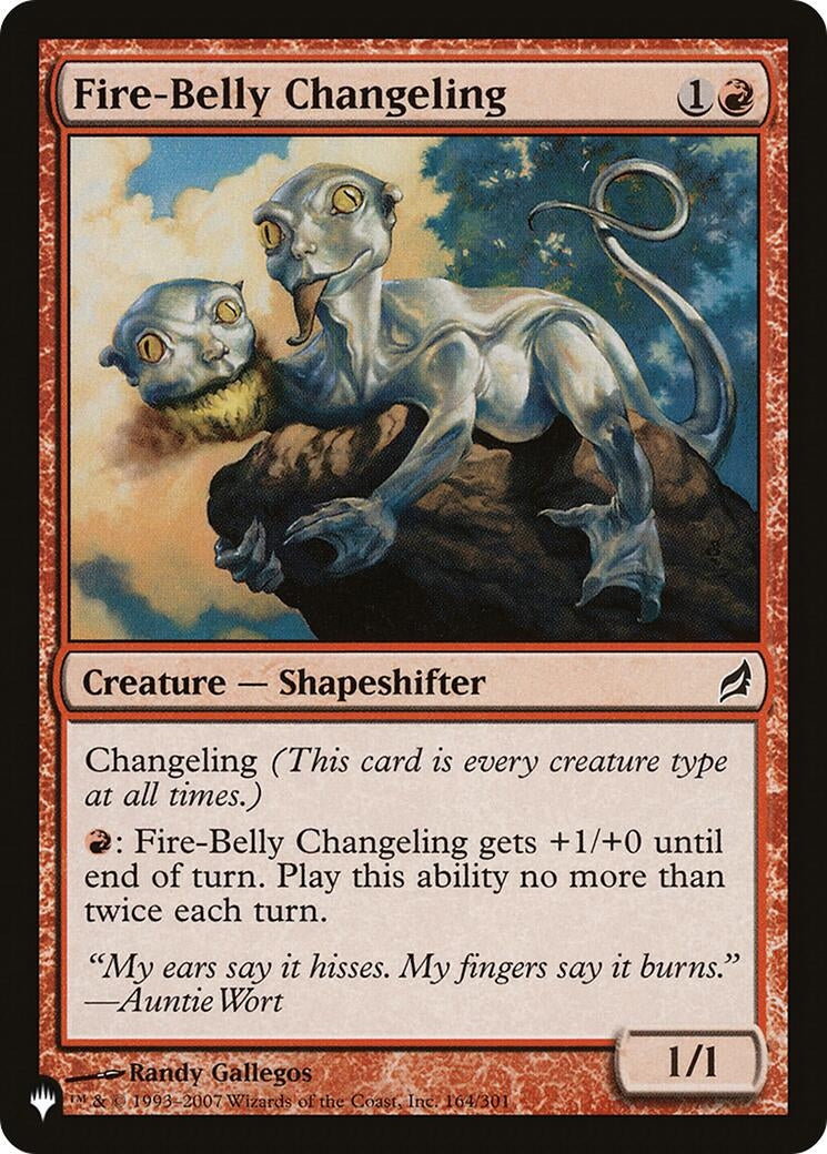 Fire-Belly Changeling (164) (The List Reprints)