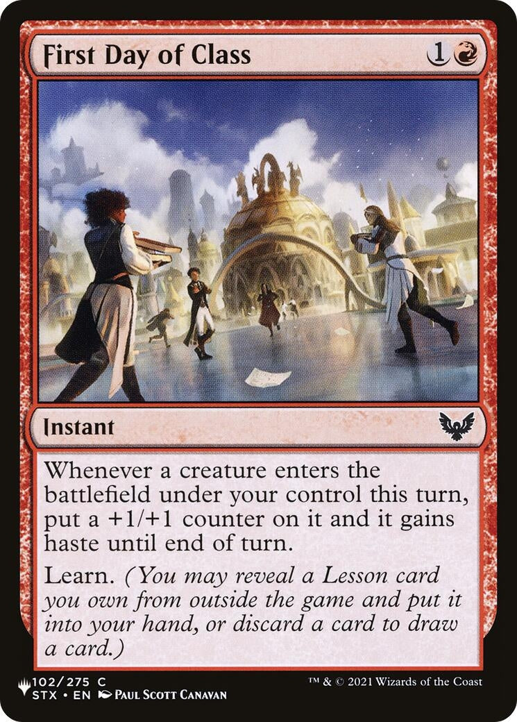 First Day of Class (102/275) (The List Reprints)