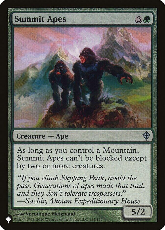 Summit Apes (114/145) (The List Reprints)